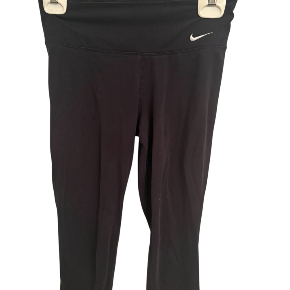 Nike Black Leggings with White Swoosh